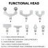 New 1500N 30 Levels 8 Heads Replaceable Electric Chiropractic Tools Spine Adjusting Gun For Cervical Massage Instrument